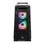Gabinete Gamer Pichau Seraph, RGB, Mid-tower, Lateral De Vidro, Com 3 Fans, Preto