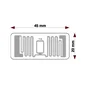 Etiqueta Rfid Uhf 900 Mhz 45x20 - 100 Unidades