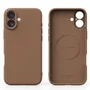 Capa Capinha Protetora de Silicone com Interior em Microfibra Compatível com Magsafe para o iPhone 17 - Cor: Marrom