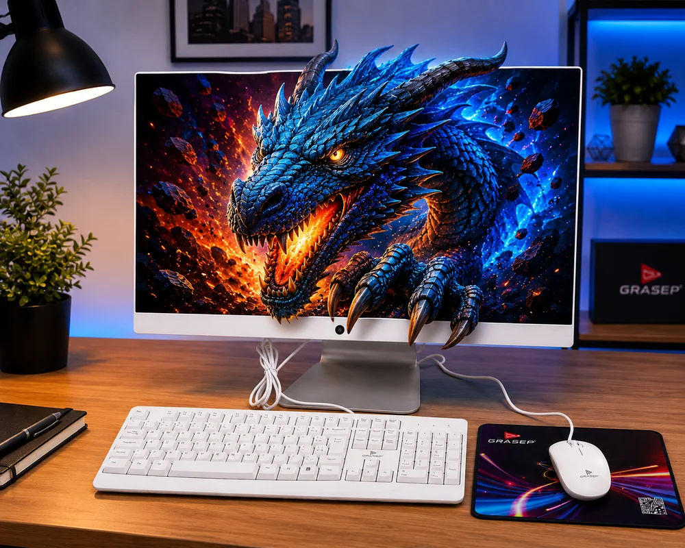 "Computador All In One Intel Core i5 16GB SSD 512GB 23.8"" Full HD Windows 11 Pro Grasep Maximus" - view 2