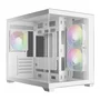 Gabinete Gamdias Aura Gc10m ARGB V2 Wh Matx Mini Tower Vidro Temperado Com 3 Fan Branco