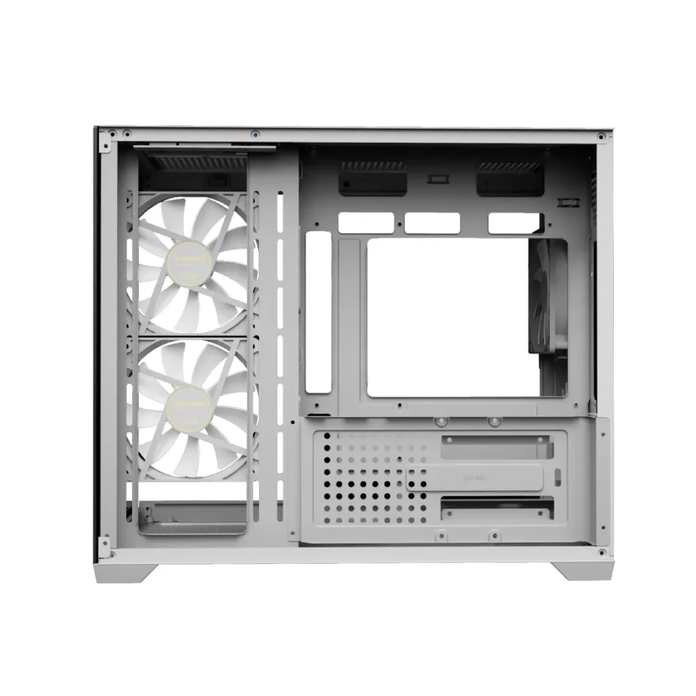 Gabinete Gamdias Aura Gc10m ARGB V2 Wh Matx Mini Tower Vidro Temperado Com 3 Fan Branco Gabinete Gamdias Aura Gc10m ARGB V2 Wh Matx Mini Tower Vidro Temperado Com 3 Fan Branco