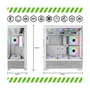 Gabinete Gamer Gamemax Vista Aw Wh, Atx, Vidro Temperado, 3 Fans