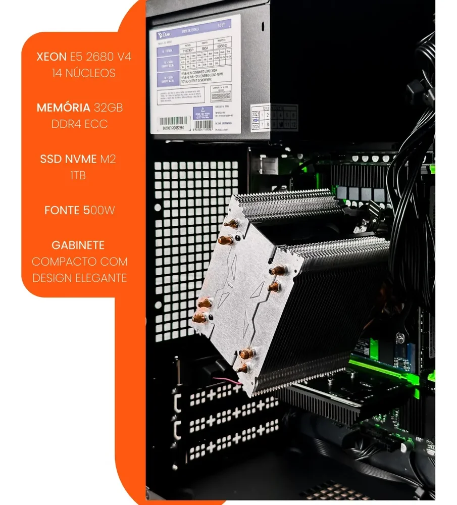 Windowsデスクトップ E5-2680v4 / 32GB / M4000 /SSD 1TB Produtos com até 15 OFF no PIX KaBuM