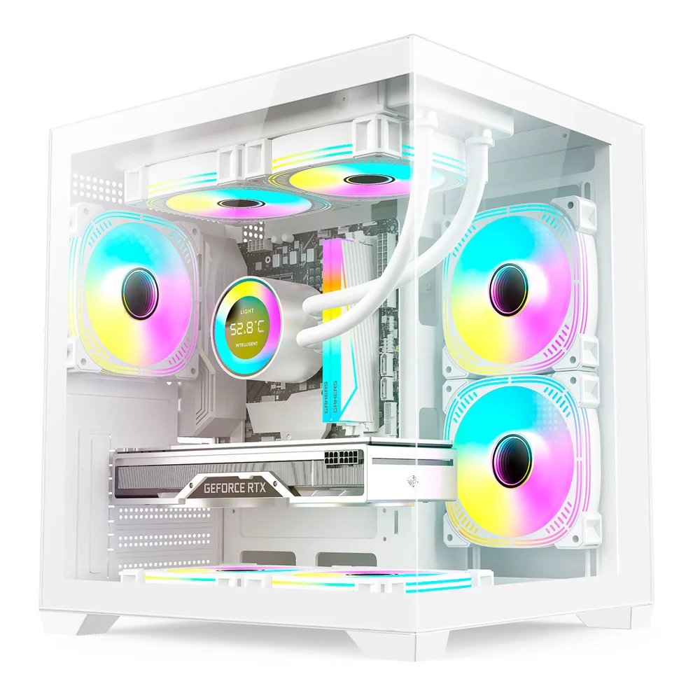 Gabinete Gamer Micro Atx Sem Fan Sem Fonte Duex Dxga275wh Branco Gabinete Gamer Micro Atx Sem Fan Sem Fonte Duex Dxga275wh Branco