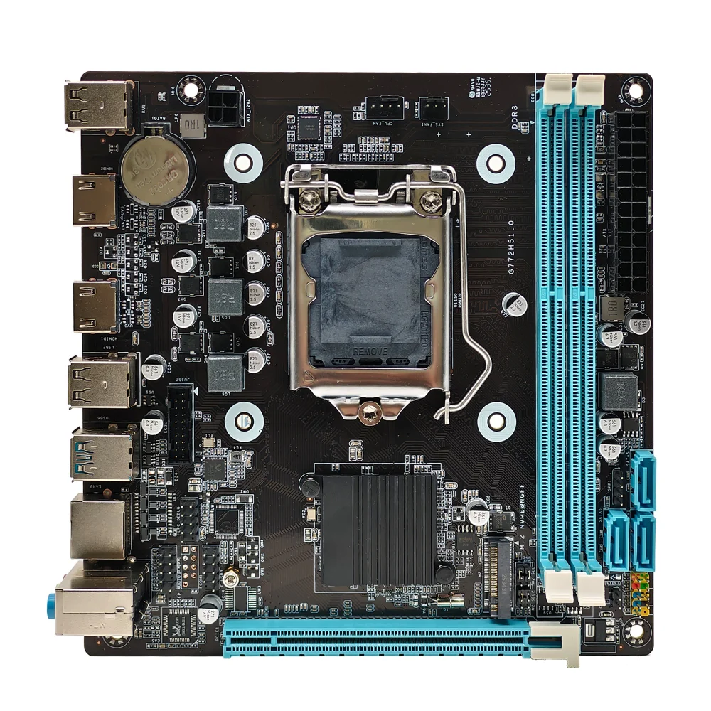 Placa Mãe 1150 4ª, 5ª Geração Bluecase Bmbh81-g32hgu-itxblk, Ddr3 16gb, M2/NVME, 2x HDMI, 10/100/1000 Mb/s Placa Mãe 1150 4ª, 5ª Geração Bluecase Bmbh81-g32hgu-itxblk, Ddr3 16gb, M2/NVME, 2x HDMI, 10/100/1000 Mb/s