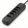 Régua  Energia 5 Tomadas + Usb  Tipo-c Cabo 2m  Filtro Linha
