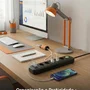 Régua  Energia 5 Tomadas + Usb  Tipo-c Cabo 2m  Filtro Linha