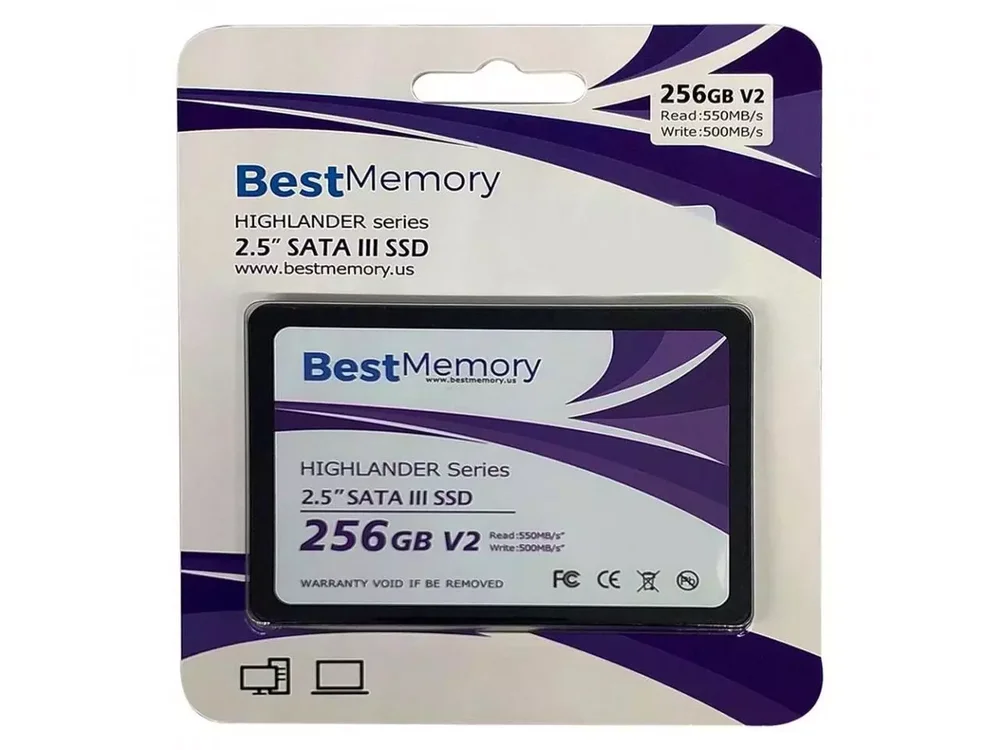 SSD Bestmemory V2, 256gb, Sata Iii, 2.5", 6.0gb/s, Btsda-256g-550