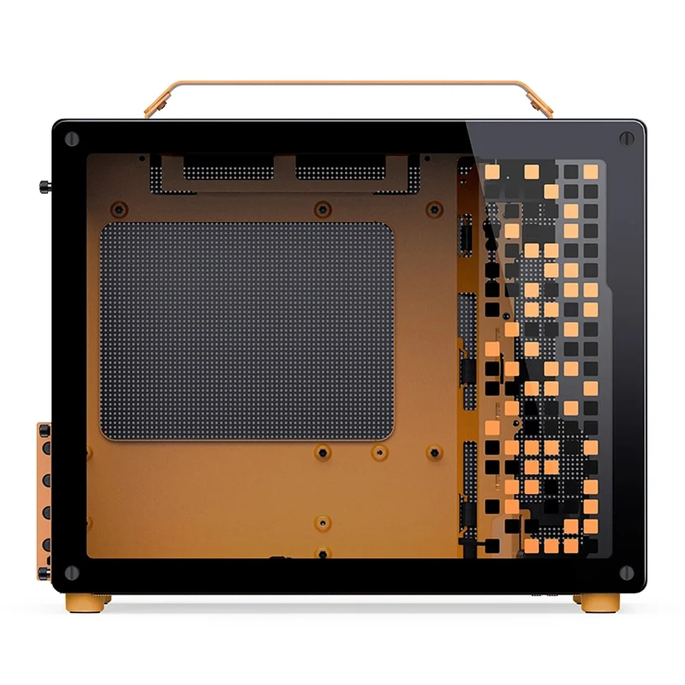 Gabinete Premium Jonsbo Z20 Preto E Laranja M-atx Com Alça Usb-c Gabinete Premium Jonsbo Z20 Preto E Laranja M-atx Com Alça Usb-c