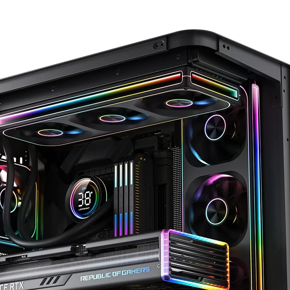 Hyte Y60 + Jonsbo TH360 水冷クーラーセット Produtos com até 15 OFF no PIX KaBuM