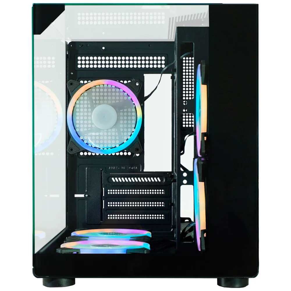 Gabinete Gamer Aquário K-mex Visão Micro Cg-02m2, Lateral E Superior Em Vidro Temp. Micro Atx, Preto - Cg02m2rh001cb0x Gabinete Gamer Aquário K-mex Visão Micro Cg-02m2, Lateral E Superior Em Vidro Temp. Micro Atx, Preto - Cg02m2rh001cb0x