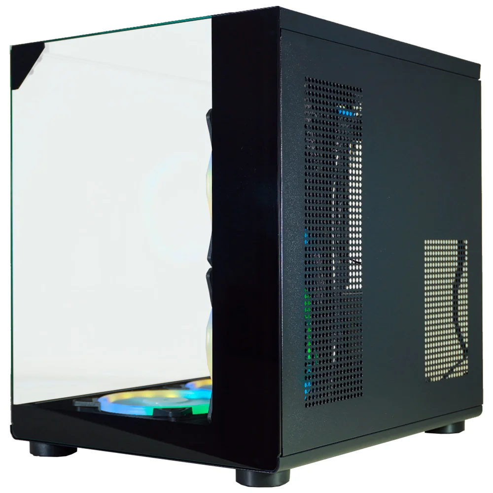 Gabinete Gamer Aquário K-mex Visão Micro Cg-02m2, Lateral E Superior Em Vidro Temp. Micro Atx, Preto - Cg02m2rh001cb0x Gabinete Gamer Aquário K-mex Visão Micro Cg-02m2, Lateral E Superior Em Vidro Temp. Micro Atx, Preto - Cg02m2rh001cb0x