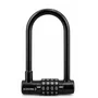Cadeado Tranca U Senha Antifurto Bicicleta Moto Bike 9x14cm Cor:preto