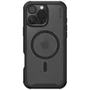 Capa Magsafe Para Iphone 16 Pro Max - Transparente Com Bordas Preto Metálico - Shield Cover Ii