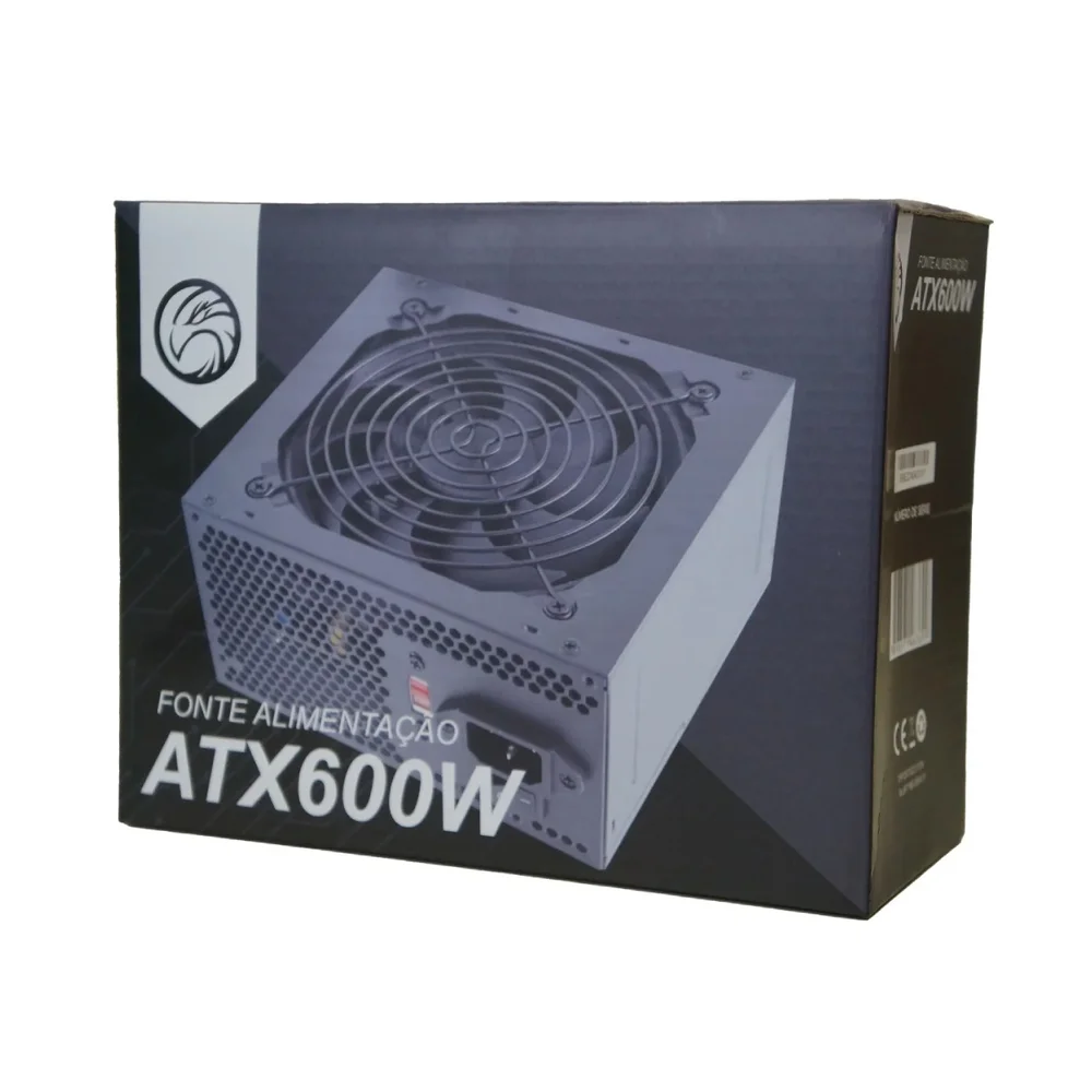 Fonte De Alimentação Para PC Brazil PC Bpc/6350 600w Preta 115v/230v Fonte De Alimentação Para PC Brazil PC Bpc/6350 600w Preta 115v/230v