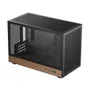 Gabinete Gamer Deepcool Ch260 Wood Micro-atx Sem Fans Preto