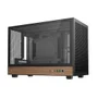 Gabinete Gamer Deepcool Ch260 Wood Micro-atx Sem Fans Preto