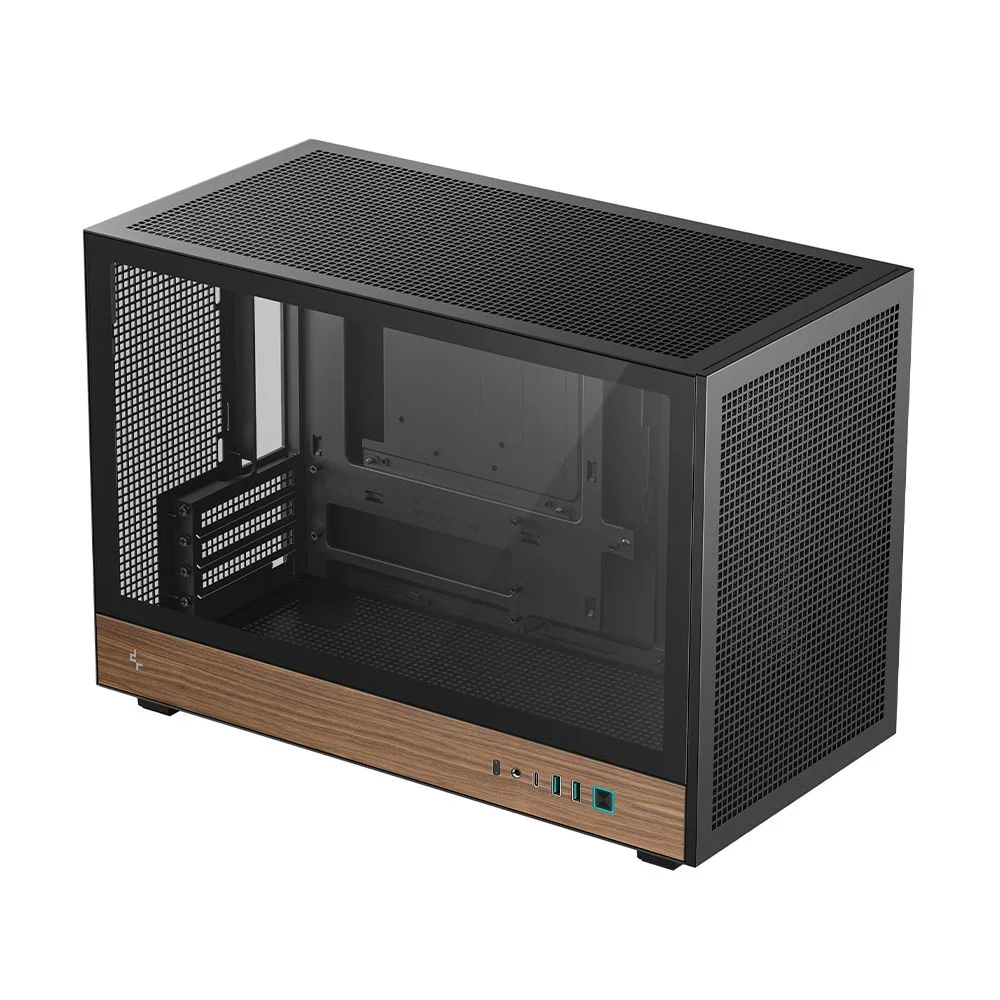 Gabinete Gamer Deepcool Ch260 Wood Micro-atx Sem Fans Preto Gabinete Gamer Deepcool Ch260 Wood Micro-atx Sem Fans Preto