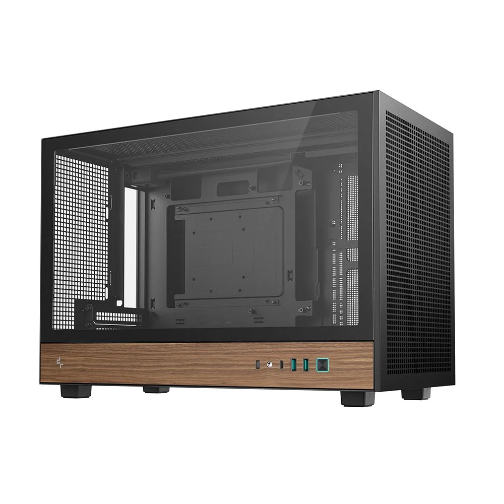Gabinete Gamer Deepcool Ch260 Wood Micro-atx Sem Fans Preto Gabinete Gamer Deepcool Ch260 Wood Micro-atx Sem Fans Preto