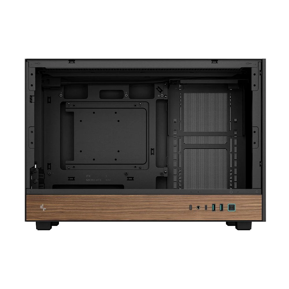 Gabinete Gamer Deepcool Ch260 Wood Micro-atx Sem Fans Preto Gabinete Gamer Deepcool Ch260 Wood Micro-atx Sem Fans Preto