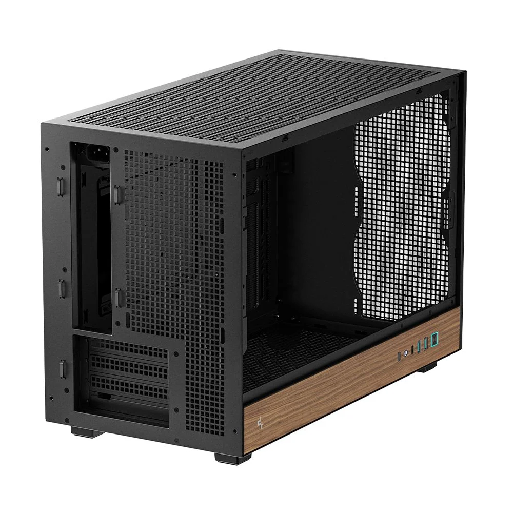 Gabinete Gamer Deepcool Ch260 Wood Micro-atx Sem Fans Preto Gabinete Gamer Deepcool Ch260 Wood Micro-atx Sem Fans Preto