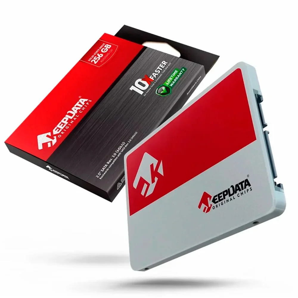 Hd SSD 256gb Keepdata, Sata Iii 6gb/s, Leitura 550mb/s, Gravação 500mb/s - Kds256g-l21 Hd SSD 256gb Keepdata, Sata Iii 6gb/s, Leitura 550mb/s, Gravação 500mb/s - Kds256g-l21