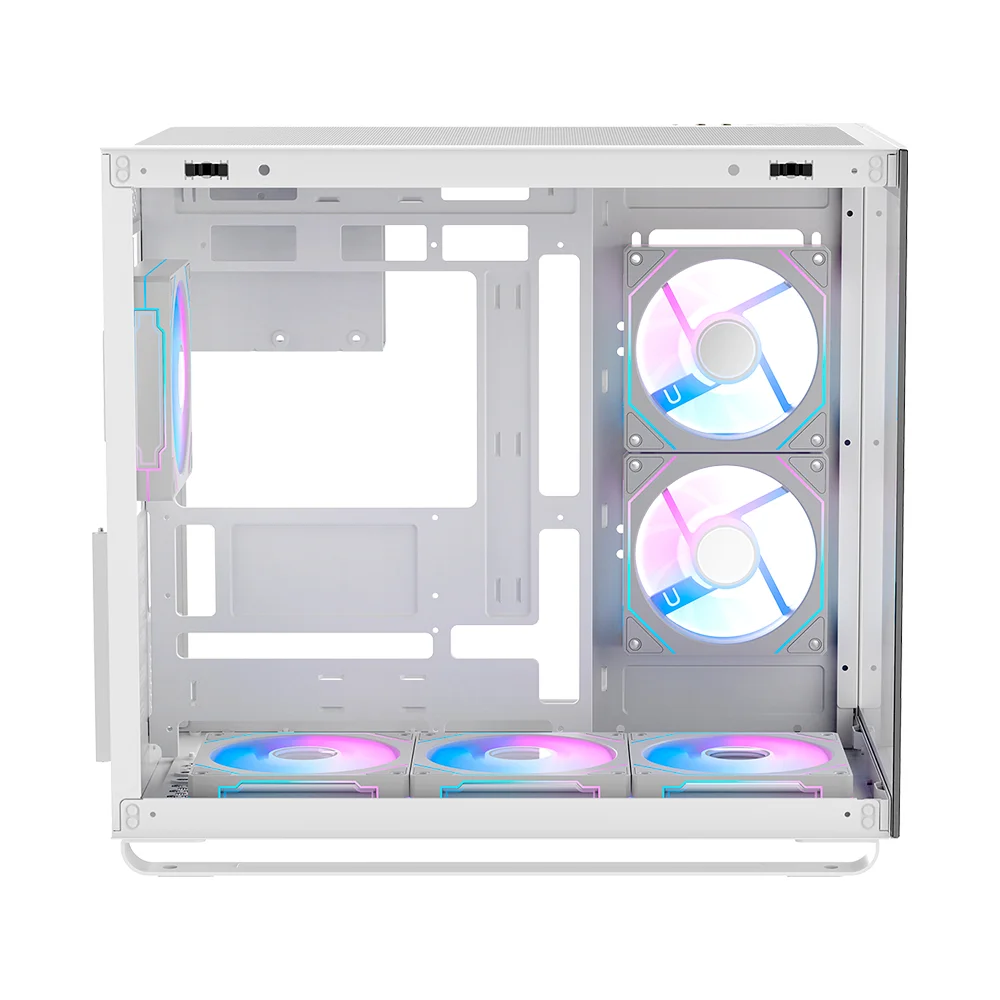 Gabinete Gamer Ocypus Iota C70 Atx ARGB Com Fans Branco Gabinete Gamer Ocypus Iota C70 Atx ARGB Com Fans Branco