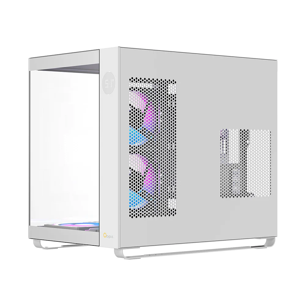 Gabinete Gamer Ocypus Iota C70 Atx ARGB Com Fans Branco Gabinete Gamer Ocypus Iota C70 Atx ARGB Com Fans Branco