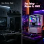 Gabinete Gamer Arvex Ignis Branco Mid Tower Lateral E Frontal Em Vidro Temperado Com 3 Fans RGB
