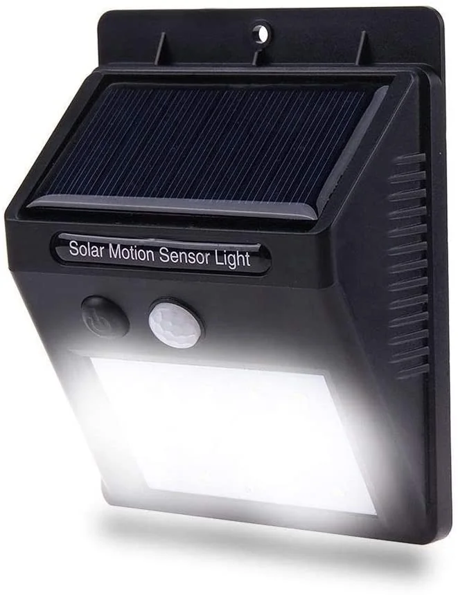 Luminária LED Arandela Solar Com Sensor De Presença