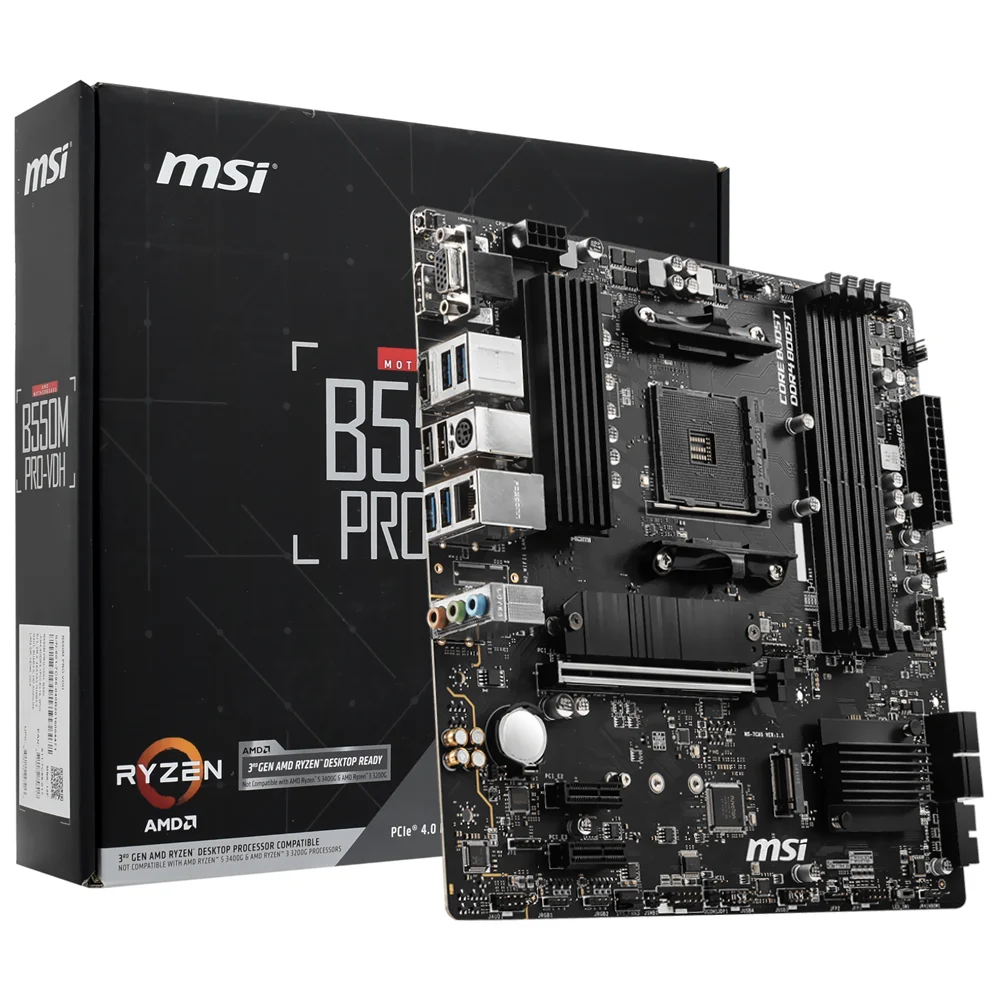 MSI B550M PRO-VDH Socket AM4 マザーボード Produtos com até 15 OFF no PIX KaBuM