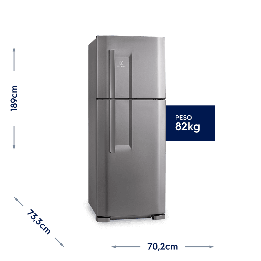 Geladeira Electrolux DC51X, 475l, 2 Portas, 220V, Inox - 02515DBA289 Geladeira Electrolux DC51X, 475l, 2 Portas, 220V, Inox - 02515DBA289