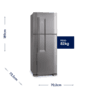 Geladeira Electrolux DC51X, 475l, 2 Portas, 220V, Inox - 02515DBA289
