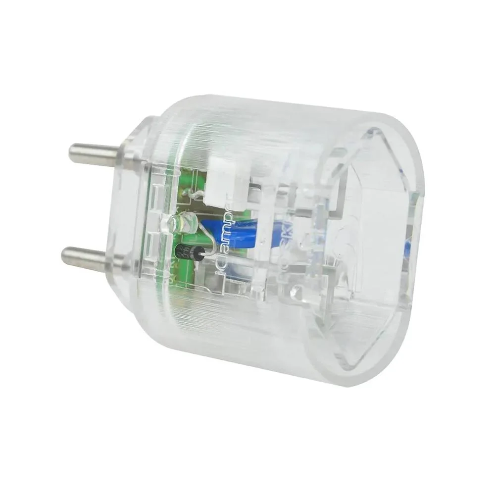 Adaptador DPS 10A iClamper Pocket, 2 Pinos, Proteção Completa contra Surtos Elétricos e Raios Mesmo, Sem Aterramento, Portátil, Transparente - 10191 Adaptador DPS 10A iClamper Pocket, 2 Pinos, Proteção Completa contra Surtos Elétricos e Raios Mesmo, Sem Aterramento, Portátil, Transparente - 10191