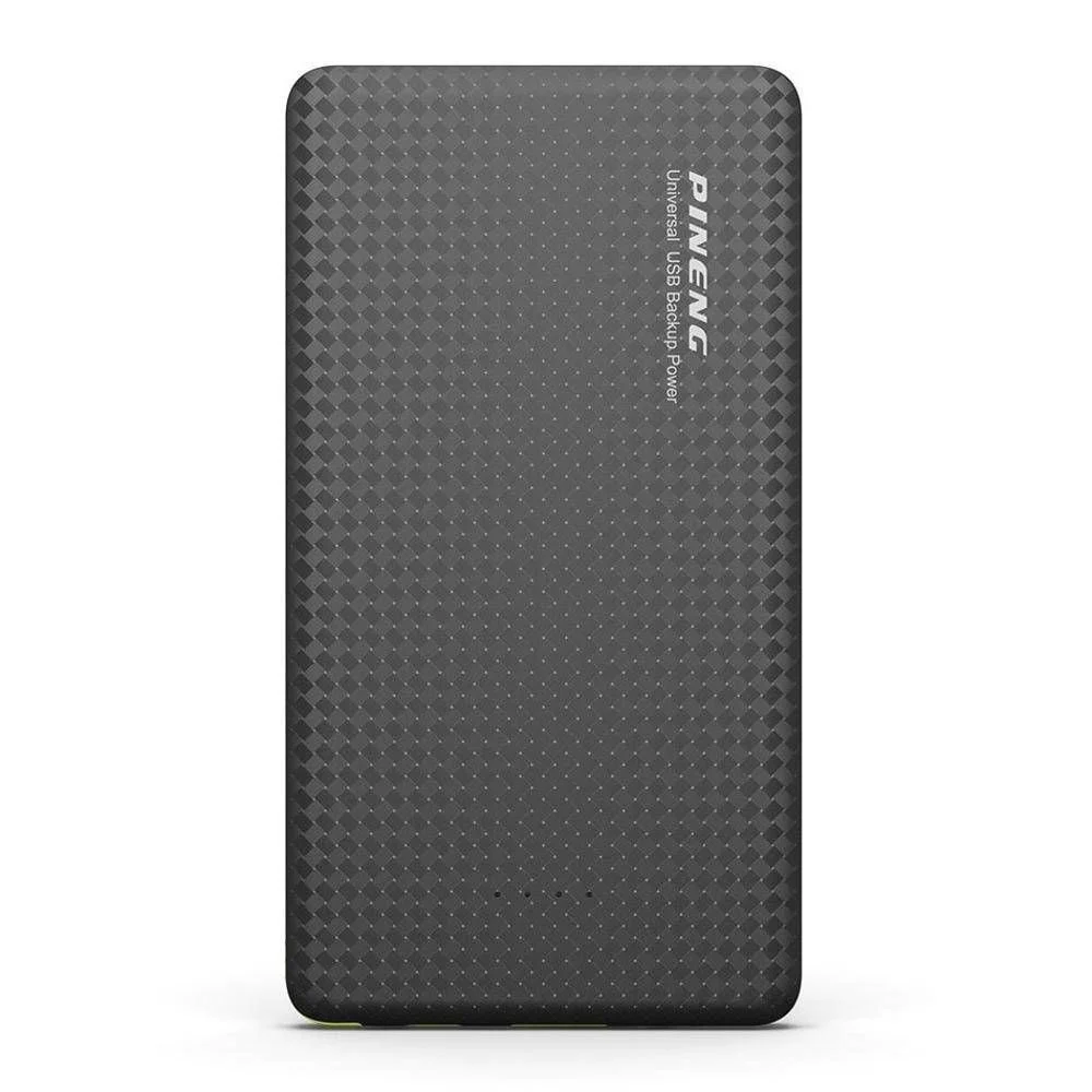 Carregador Portátil Power Bank Pineng Slim, 10.000Mah, 1 Porta (1X USB, 1X USB adicional), Com Cabo, Preto - BK PN-951 Carregador Portátil Power Bank Pineng Slim, 10.000Mah, 1 Porta (1X USB, 1X USB adicional), Com Cabo, Preto - BK PN-951