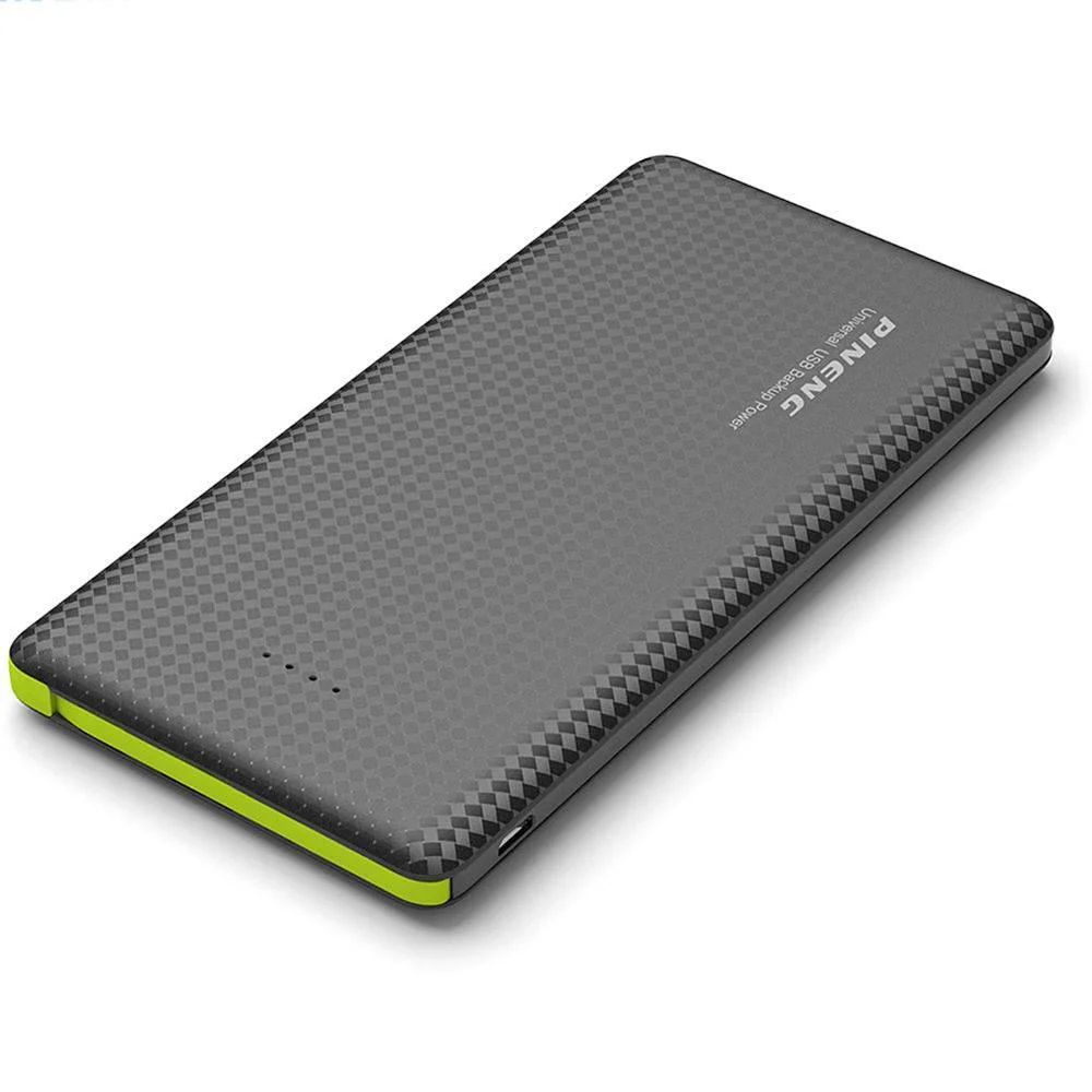 Carregador Portátil Power Bank Pineng Slim, 10.000Mah, 1 Porta (1X USB, 1X USB adicional), Com Cabo, Preto - BK PN-951 Carregador Portátil Power Bank Pineng Slim, 10.000Mah, 1 Porta (1X USB, 1X USB adicional), Com Cabo, Preto - BK PN-951