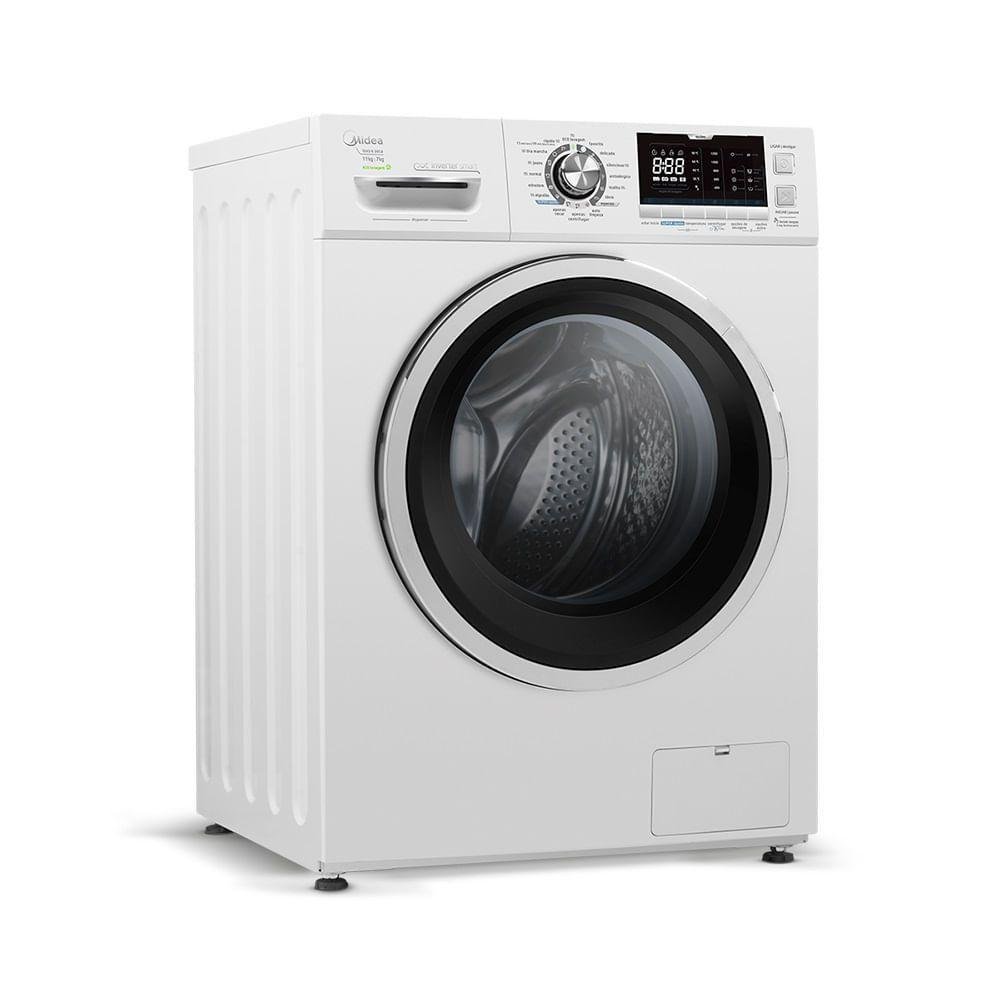 Lava e Seca Midea Storm Wash, 11kg, Inverter, Tambor 4D, 127V, Branca - LSD11B1 Lava e Seca Midea Storm Wash, 11kg, Inverter, Tambor 4D, 127V, Branca - LSD11B1
