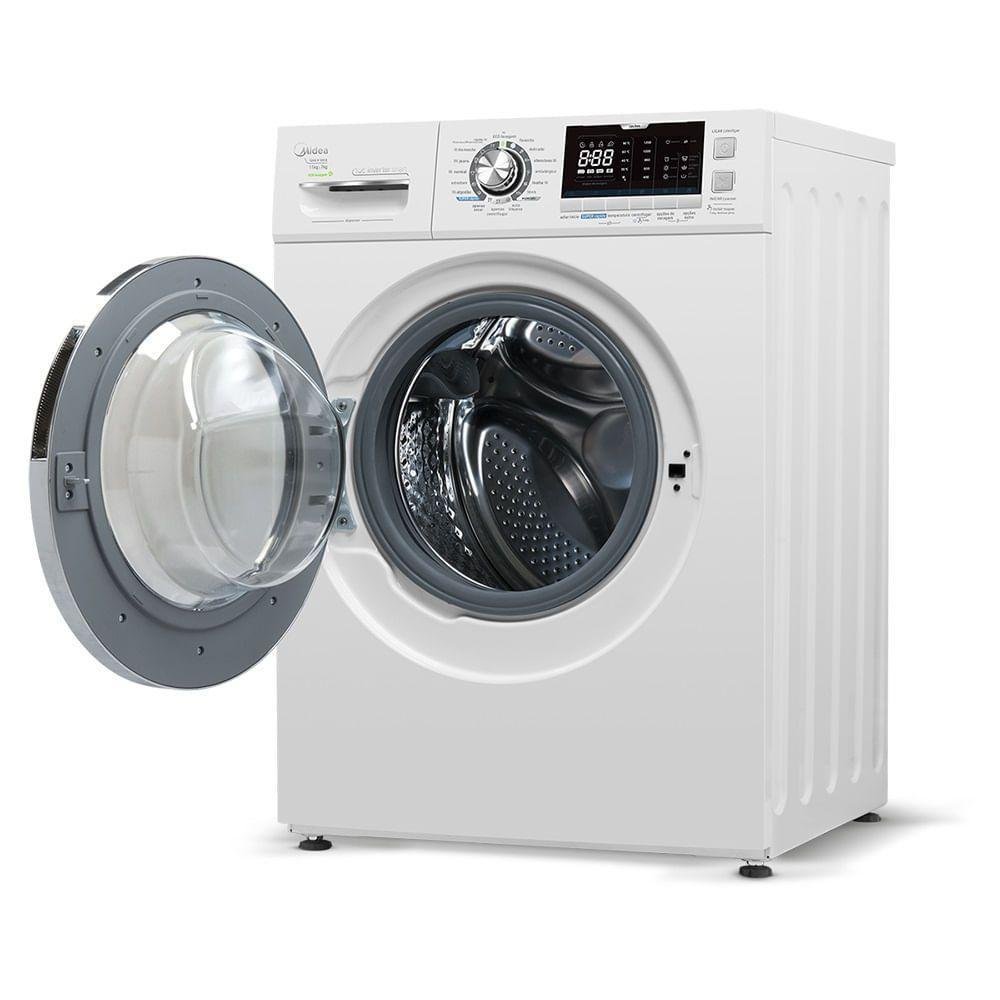 Lava e Seca Midea Storm Wash, 11kg, Inverter, Tambor 4D, 127V, Branca - LSD11B1 Lava e Seca Midea Storm Wash, 11kg, Inverter, Tambor 4D, 127V, Branca - LSD11B1