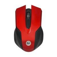 Mouse Bright USB, Preto/Vermelho - 02210