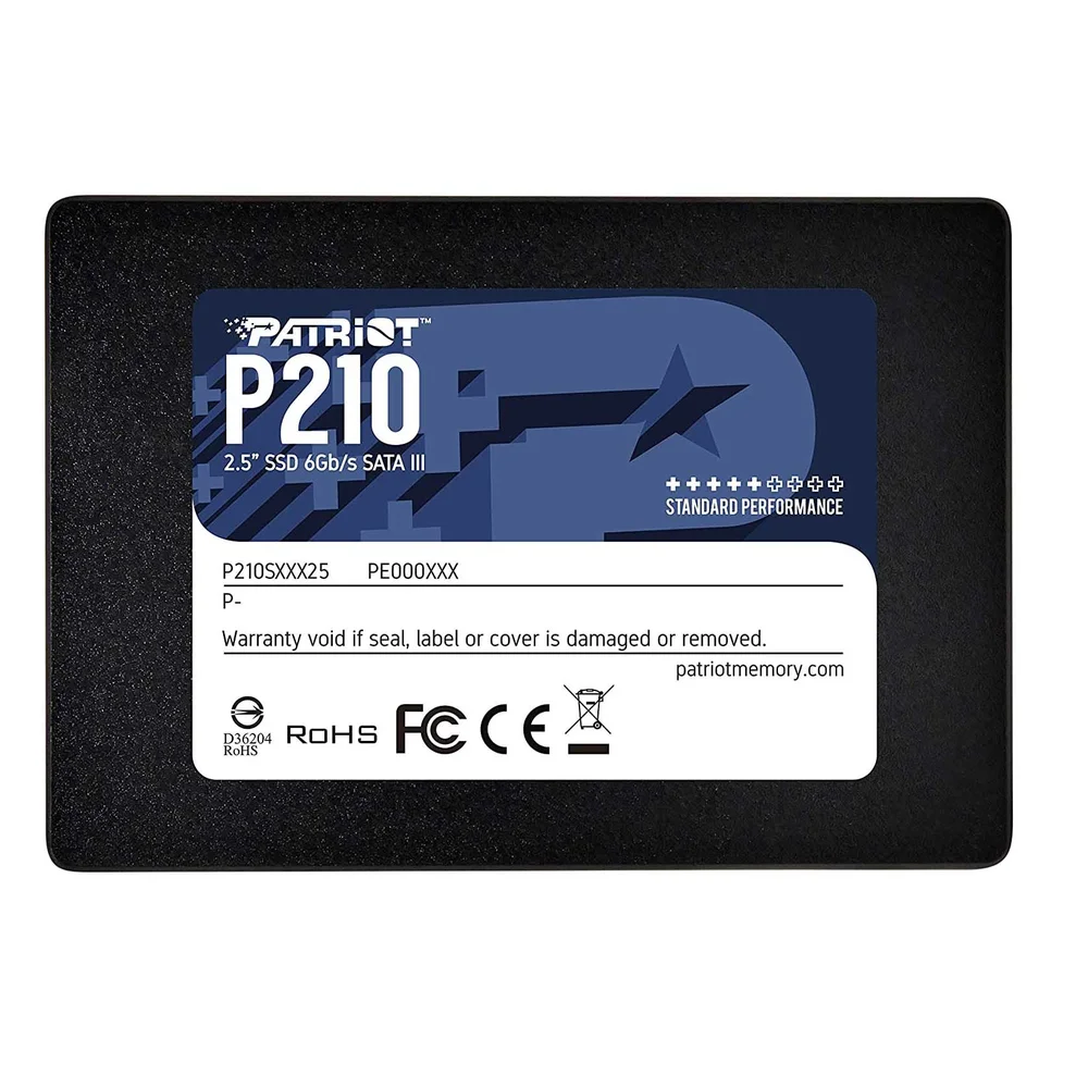 HD SSD Patriot P210 256GB 25 Sata Iii 6gbs KaBuM