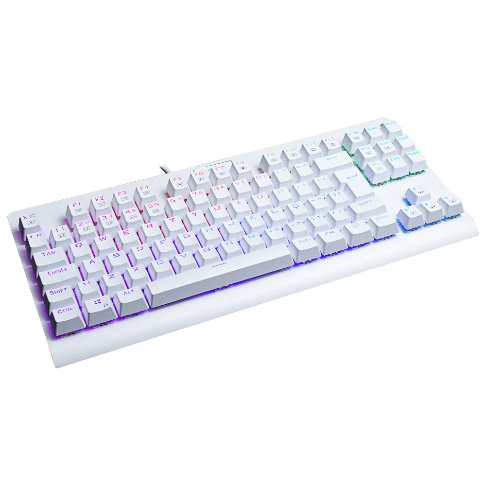 Teclado Mecânico Gamer Redragon Dark Avenger Branco Switch Outemu Blue RGB ABNT2 - K568W-RGB (BLUE) Teclado Mecânico Gamer Redragon Dark Avenger Branco Switch Outemu Blue RGB ABNT2 - K568W-RGB (BLUE)