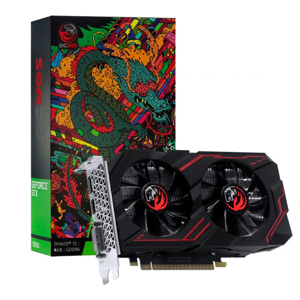 Placa de Vídeo PCYes Graffiti Series GTX 1650 4GB