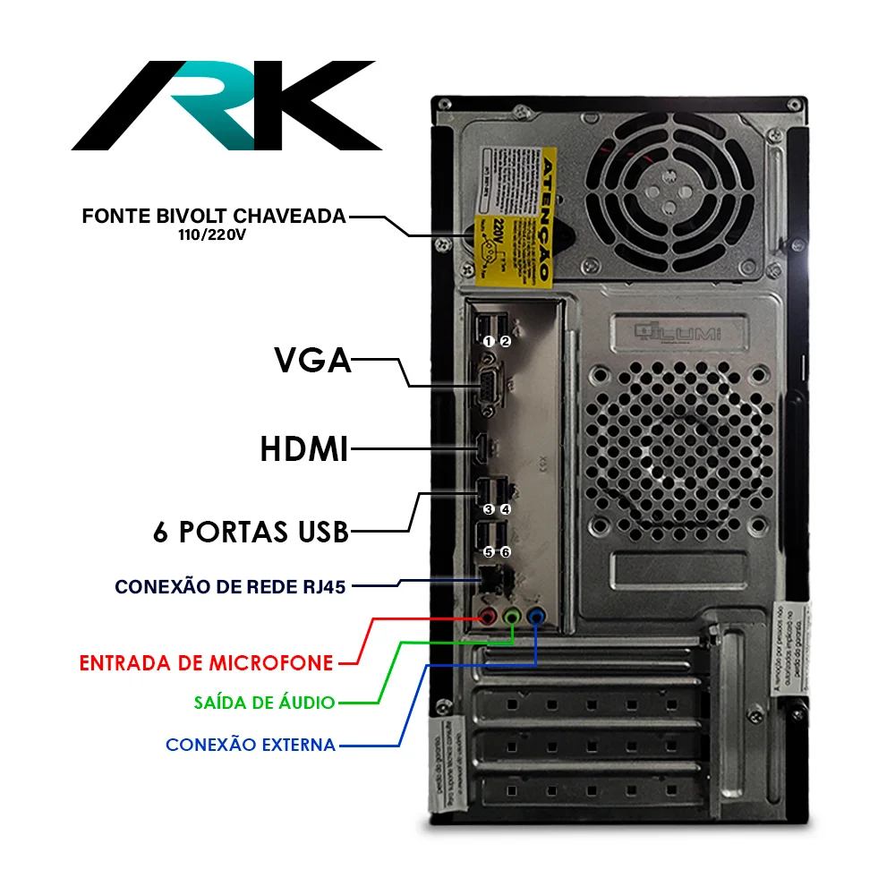 Computador Ark Intel Core i5, 8GB, SSD 240GB, Windows 10 Computador Ark Intel Core i5, 8GB, SSD 240GB, Windows 10