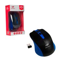 Mouse Sem Fio C3Tech, Wireless, 1000 DPI, Azul e Preto - M-W20BL