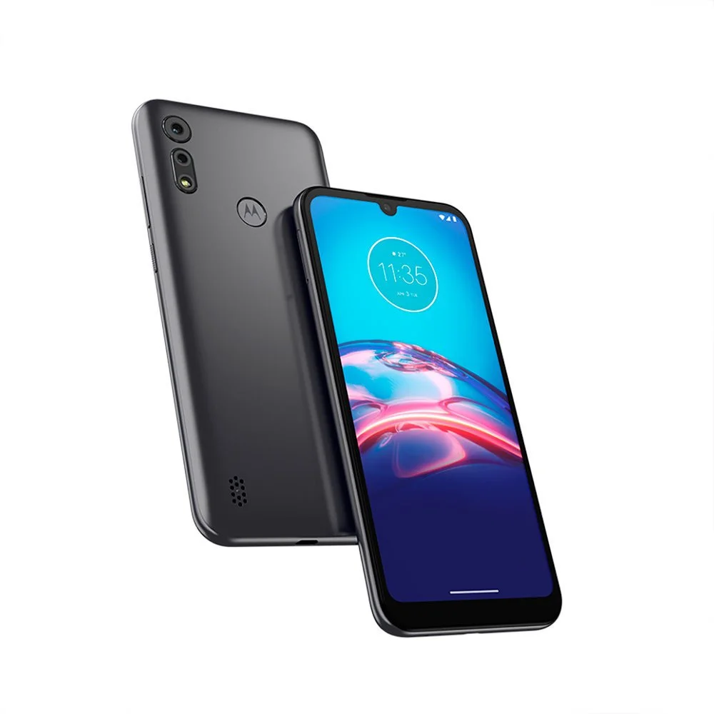 Smartphone Motorola E6i, 32GB, 2GB RAM, Octa Core, Câmera Dupla 13MP, Tela 6.1, Android 10, Cinza Titanium Smartphone Motorola E6i, 32GB, 2GB RAM, Octa Core, Câmera Dupla 13MP, Tela 6.1, Android 10, Cinza Titanium