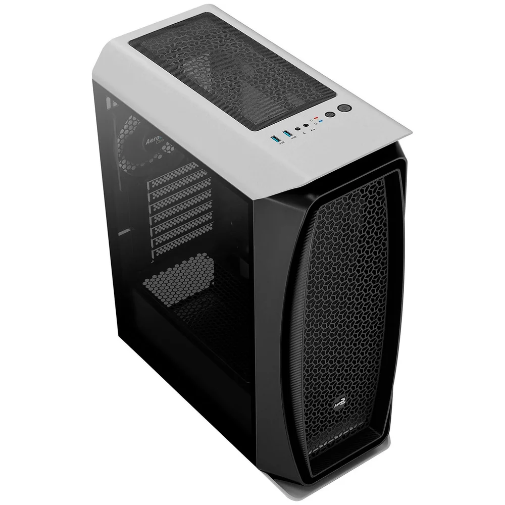 Gabinete Gamer Aerocool Aero One, Mid Tower, RGB, ATX, Lateral Em Vidro Temperado, Branco - 70166 Gabinete Gamer Aerocool Aero One, Mid Tower, RGB, ATX, Lateral Em Vidro Temperado, Branco - 70166