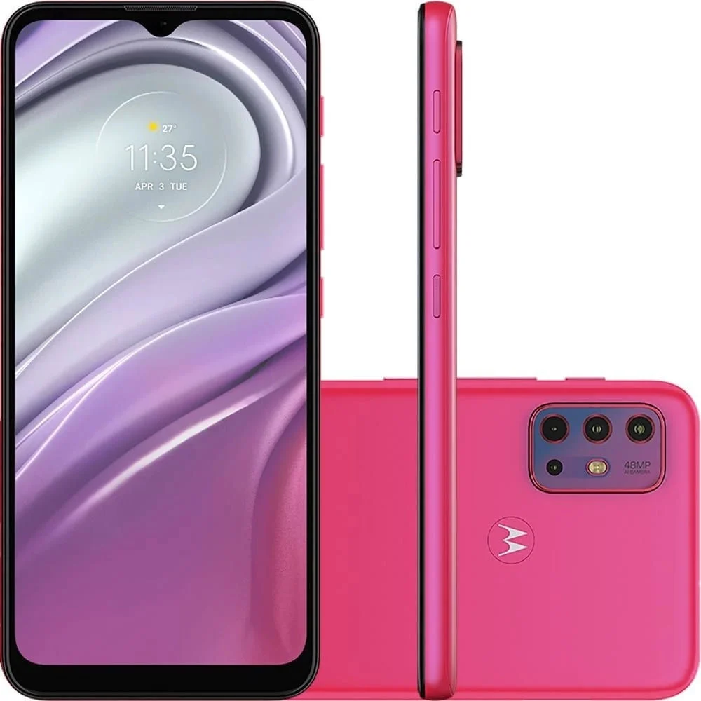 Smartphone Moto G20, 64GB, 4GB RAM, Octa Core, Câmera Quádrupla 48MP, Tela 6.5, Dual Chip, Rosa Smartphone Moto G20, 64GB, 4GB RAM, Octa Core, Câmera Quádrupla 48MP, Tela 6.5, Dual Chip, Rosa