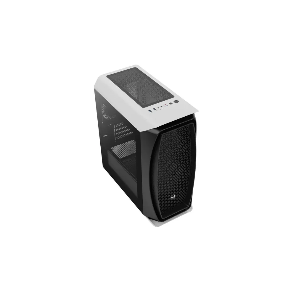 Gabinete Gamer Aerocool Mini Tower Aero One Mini, Lateral De Vidro, Branco Gabinete Gamer Aerocool Mini Tower Aero One Mini, Lateral De Vidro, Branco