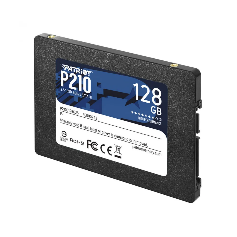 SSD Patriot P210s128g25 128GB 2.5" Sata 3 500mb/s Leit, 400mb/s Grav 120 SSD Patriot P210s128g25 128GB 2.5" Sata 3 500mb/s Leit, 400mb/s Grav 120